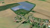 Diese Visualisierung zeigt, wie der Solarpark Karith im Jahr 2028 aussehen soll.  
