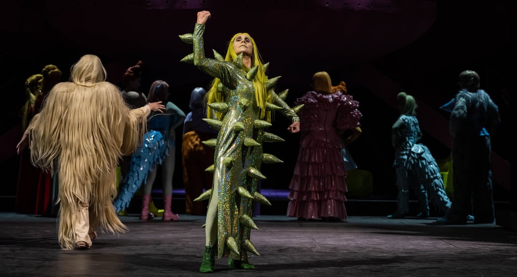 Statistin Iris Sasse in der Inszenierung „Der goldene Hahn“ (Oper von Nikolai Rimski-Korsakow).