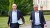 Fast zehn Jahre war Florian Engels (rechts) Regierungssprecher des brandenburgischen Ministerpräsidenten Dietmar Woidke (SPD). (Archivbild)
