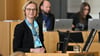 Die Thüringer Landesregierung mit Finanzministerin Wolf will die Eckwerte zum Haushalt beschließen. (Archivbild)