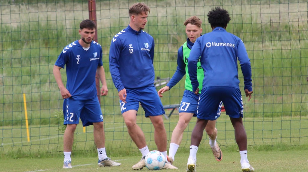 Die Spieler vom 1. FC Magdeburg: Am Sonntag empfangen sie Fortuna Düsseldorf. Wer wird in der Startelf stehen?