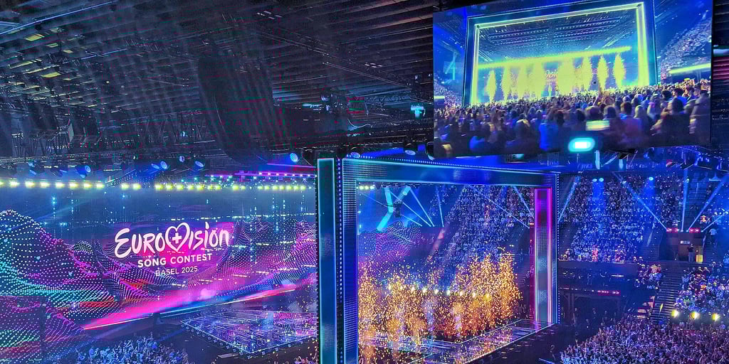 In diesem Jahr findet der Eurovision Song Contest (ESC) in Basel statt. So sieht es in der Halle aus. Hier findet das große Finale statt.