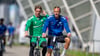 Bleiben Dominik Reimann (vorne) und Noah Kruth auch in der Saison 2025/26 das Torwartduo beim 1. FC Magdeburg?
