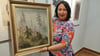 Die poetische Seite einer Giftpflanze: Susanne Hinsching vom Kunsthaus Meyenburg in Nordhausen zeigt den Roten Fingerhut von Wilhelm Pramme. 