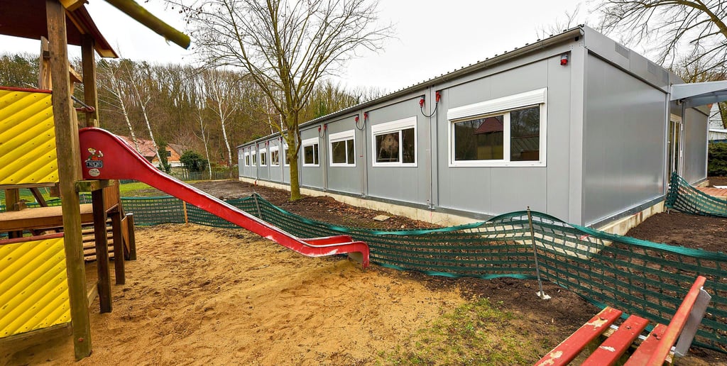 Derzeit befindet sich die Förderschule noch im Exil in Mücheln.