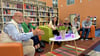 Historiker Johannes Hartlapp,   Buchgestalterin Ulrike Weißgerber, Moderatorin Annegret Hartlapp, Lektorin Andrea Cramer, Birgit Landgraf von der  Druckerei Altenburg und Fotograf Matthias Knoch bei der Buchvorstellung (v. li).