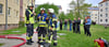Feuerwehreinsatz in der Hans-Grade-Straße.