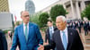 Hoffen auf enge Abstimmung mit den USA: Bundeskanzler Friedrich Merz (l) und EU-Ratspräsident António Costa.