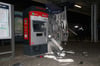 In der Silberhöhe wurde ein Fahrkartenautomat der Deutschen Bahn gesprengt.