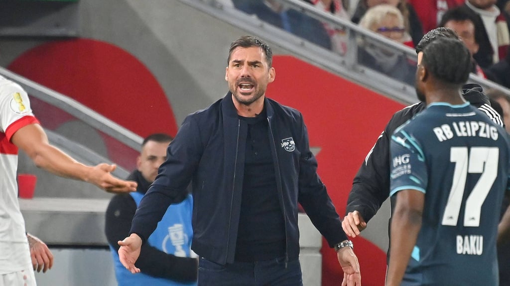 Zsolt Löw beim Pokalspiel gegen den VfB.