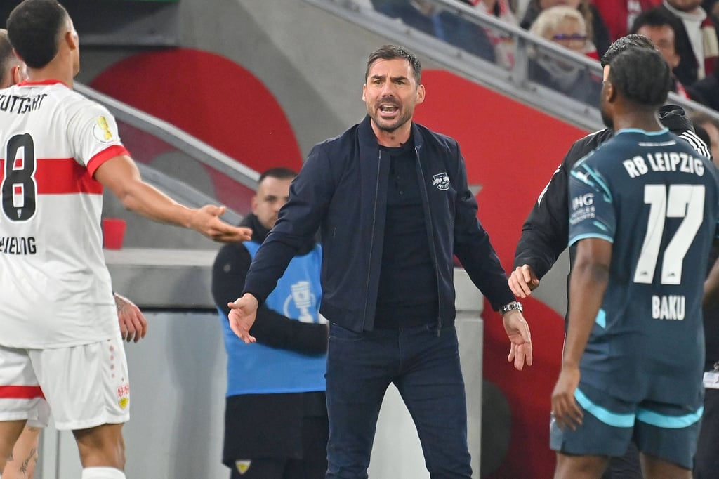 Zsolt Löw beim Pokalspiel gegen den VfB.