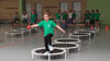 Training auf dem Trampolin erlebte die Kindersport-Gruppe des SV Germania mit Bewegungscoach Sebastian Schäfer aus Stendal in Klietz in der Sporthalle.