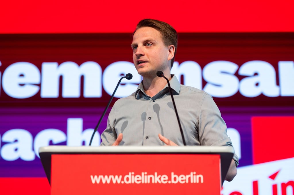 Linke-Landeschef Maximilian Schirmer amtiert seit 2023.