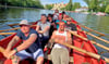 Das Team „Veolia Vikings“ trainiert fleißig für das Kutterrudern.