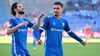 Mohammed El Hankouri (l) und Livan Burcu wurden vom 1. FC Magdeburg verabschiedet.