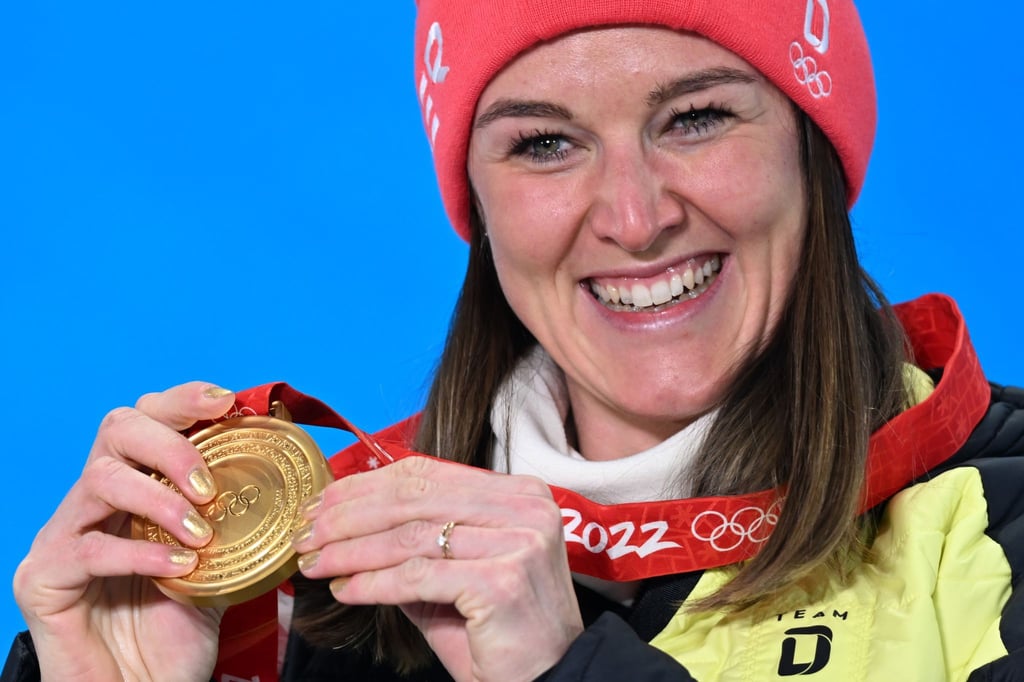 Die ehemalige Biathletin Denise Herrmann-Wick erwartet zum zweiten Mal Nachwuchs.