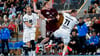 Potsdams Dustin Kraus beim Wurfversuch