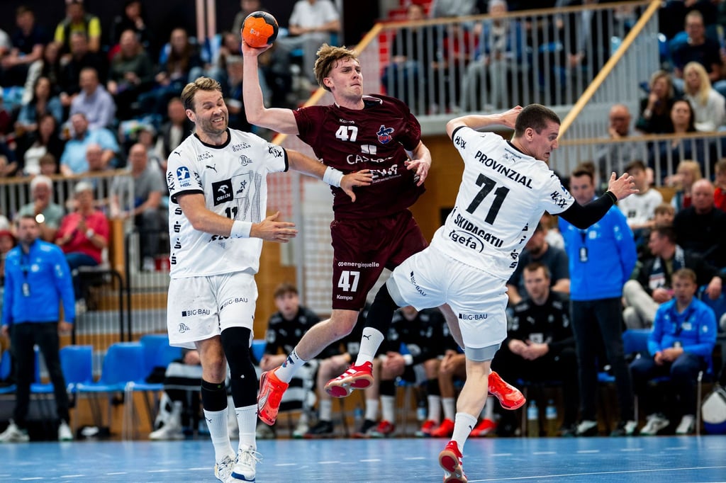 Potsdams Dustin Kraus beim Wurfversuch