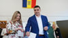 Der EU-skeptische, rechtspopulistische Präsidentenkandidat George Simion gab zusammen mit seiner Frau Ilinca seine Stimme bei der Endrunde der Präsidentenwahl ab.