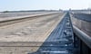 Vor sieben Wochen wurde das Wasser aus der Trogbrücke gelassen, um den Trog zu säubern.