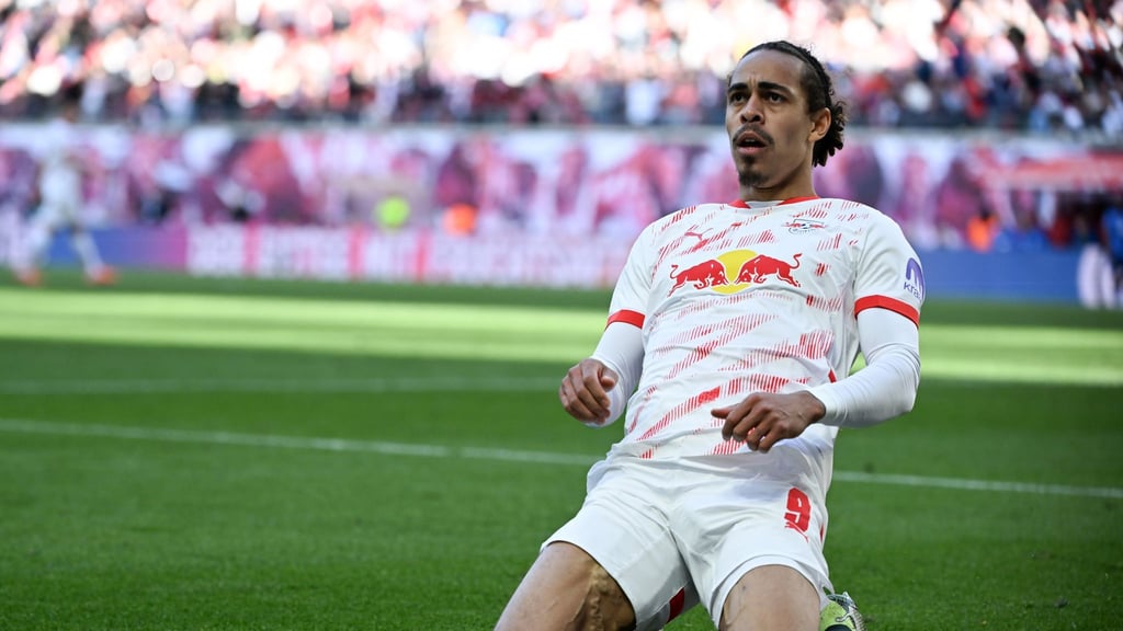 Yussuf Poulsen verletzte sich im letzten Saisonspiel von RB Leipzig.