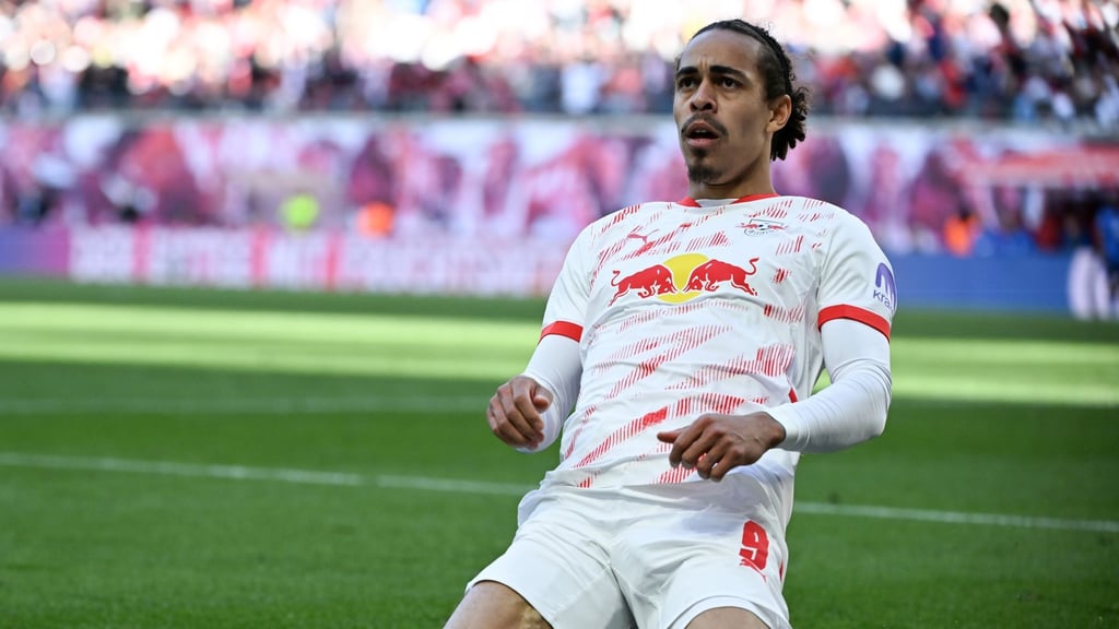 Yussuf Poulsen verletzte sich im letzten Saisonspiel von RB Leipzig.
