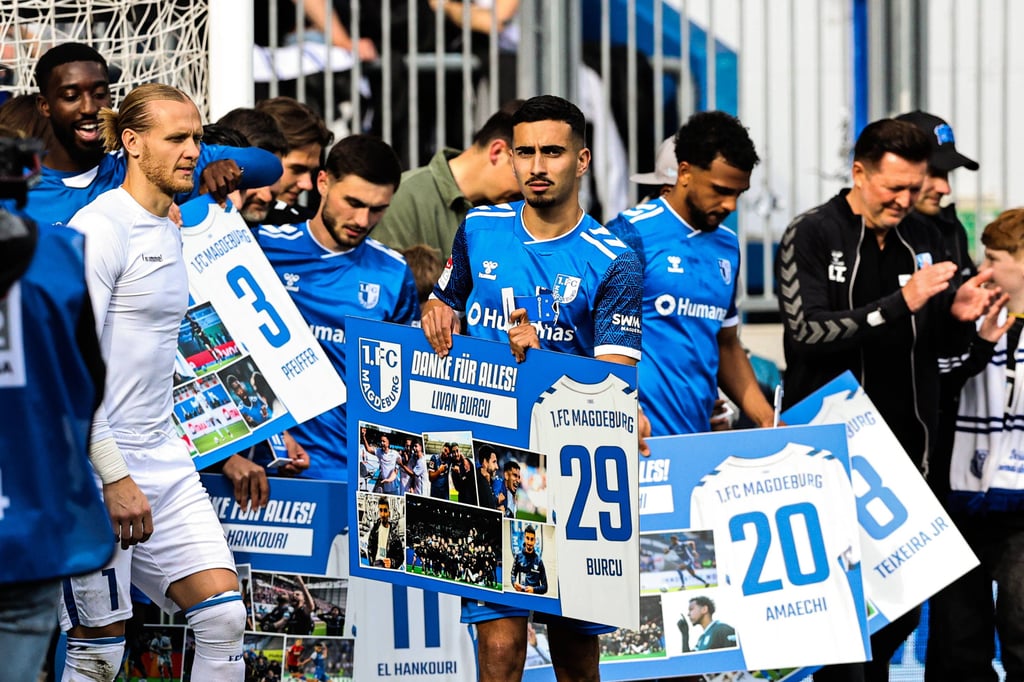 Für sechs Spieler war das 4:2 gegen Düsseldorf das letzte Spiel im Trikot des 1. FC Magdeburg. Wie sich Burcu und Co. verabschiedeten und wie die Reaktionen ausfielen.