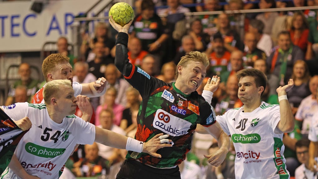 Gisli Kristjansson war mit acht Toren bester SCM-Werfer gegen Hannover-Burgdorf.