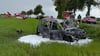 Eine Frau und ihr Kind wurden bei einem Unfall auf der B245 bei Badeleben schwer verletzt.