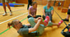 Valentina ist eines von 14 Kindern, das an der Schnupperstunde der neu gegründeten Parasportabteilung des SV. Allemannia 08 Jessen teilnehmen kann.