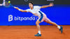 Daniel Altmaier streckte sich beim Tennis-Turnier in Hamburg vergebens.