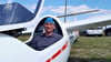 Kurz vor dem Start: Der Dessau-Roßlauer Klaus Preen sitzt im Cockpit eines Segelflugzeuges.