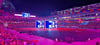 Rund 36.000 Menschen verfolgten am Sonnabend das ESC-Finale in Basel im Stadion. Auf großen Leinwänden war unter anderem der deutsche Beitrag mit Sängerin Tynna zu sehen. 