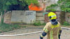 In der Parkstraße stand ein Schuppen in Flammen.