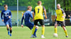 Der FSV Drohndorf-Mehringen, hier mit Kapitän Patrick Beyer am Ball, trennte sich daheim vom Quedlinburger SV 1:1. 
