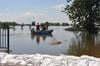 Das Hochwasser der Elbe im Jahr  2013 bei Lostau