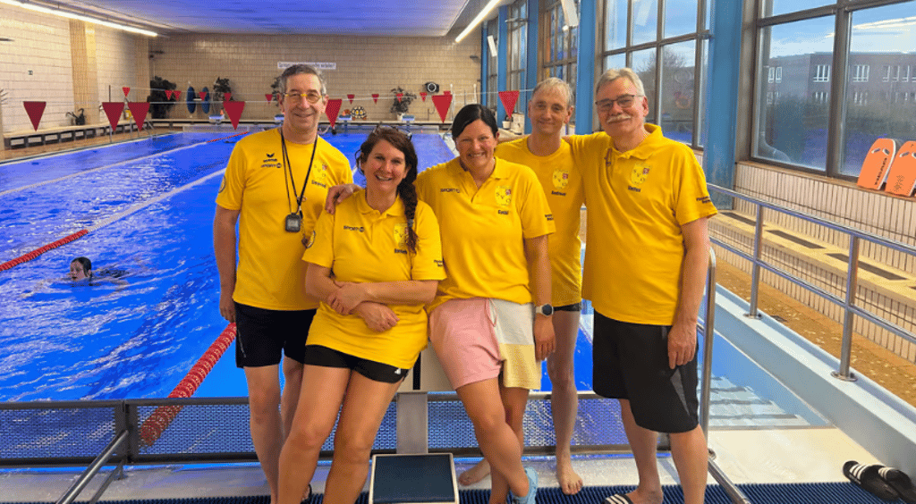 Sie sind als Trainergruppe im Sportverein Olvenstedt in Magdeburg aktiv: Sigfried Rothmann, Daniela Sommer, Cathleen Seifert, Andreas Vogel und Steffen Seligmann (von links).