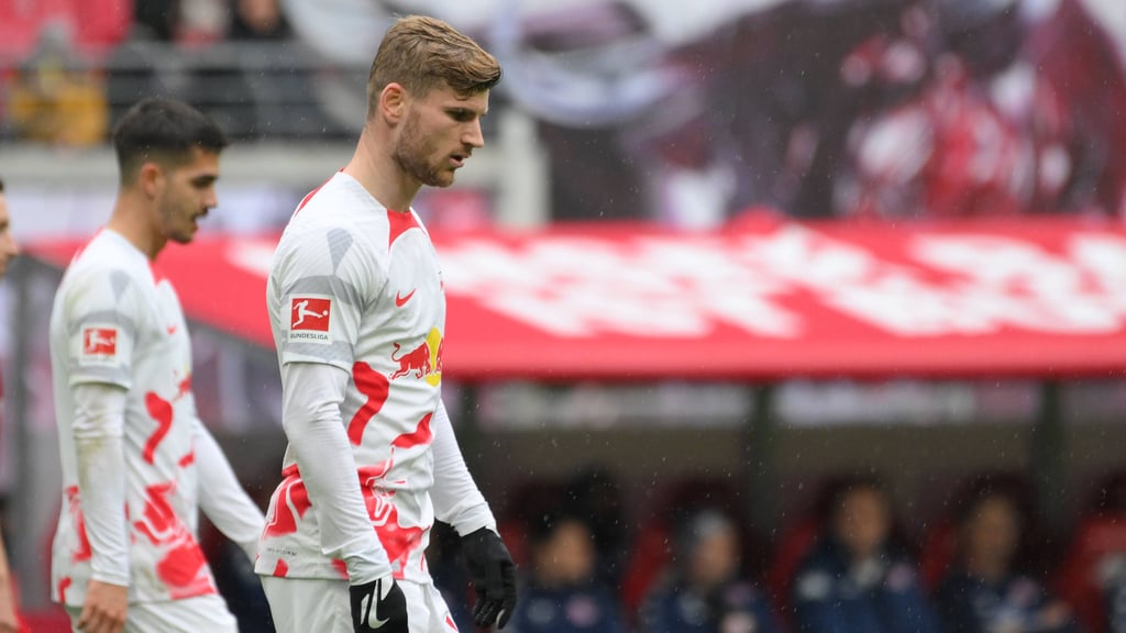 Timo Werner und André Silva bei einem RB-Spiel im Jahr 2023.
