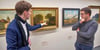 „Blick in die Franzstraße“ von Leopold Friedrich Ahrendts – das Gemälde ist in der Anhaltischen Gemäldegalerie zu sehen.