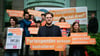 Protestaktion von Lobbycontrol vor dem Verwaltungsgericht Berlin.