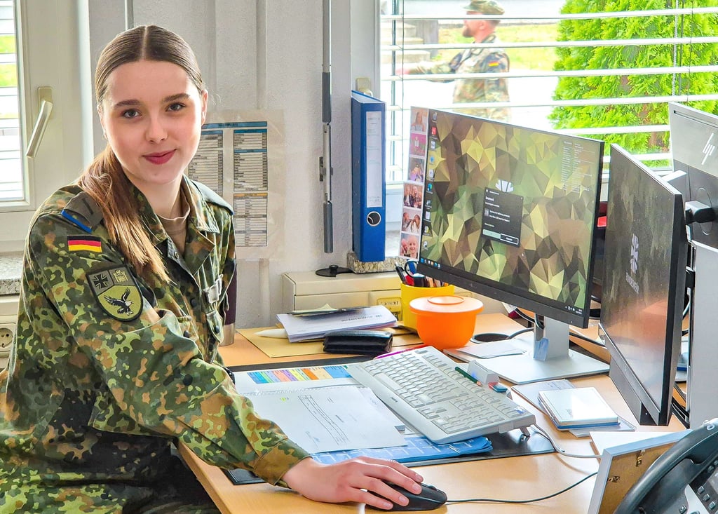 Merle Kilian hat sich aus Überzeugung für den freiwilligen Dienst in Uniform entschieden.