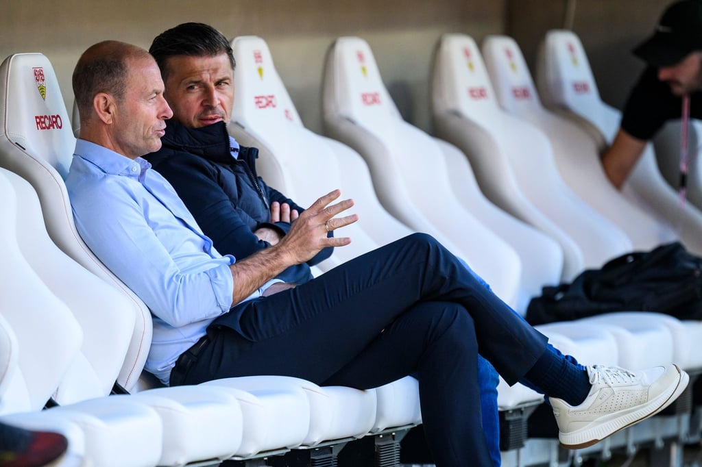 Jess Thorup (l) und Marinko Jurendic müssen die Saison erklären.