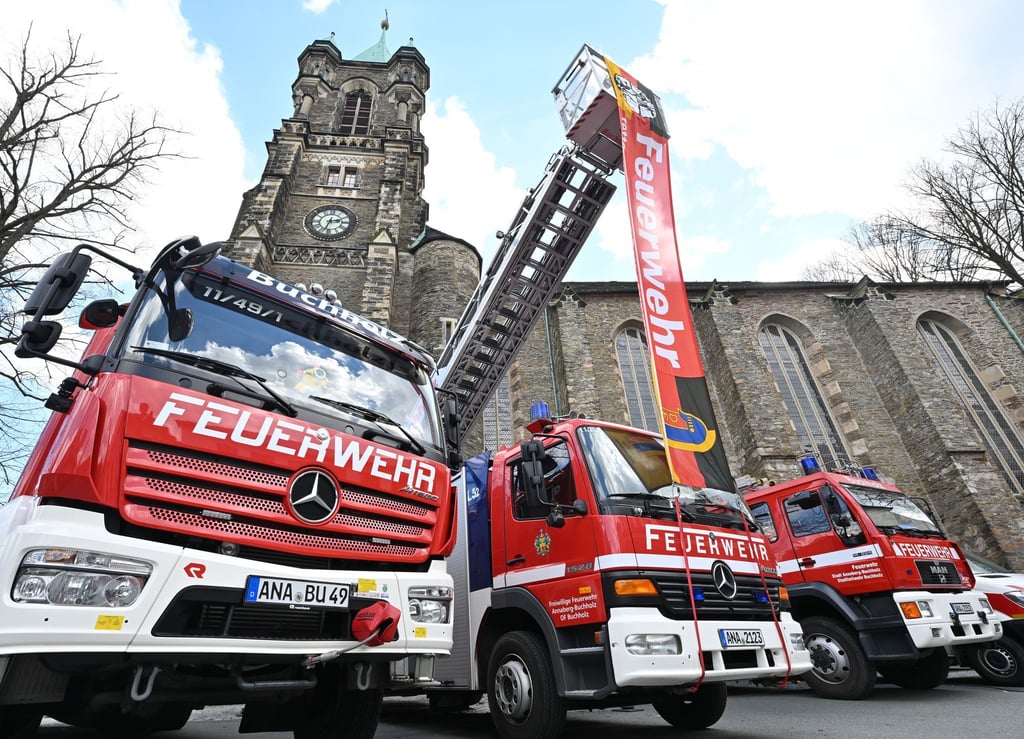 Der Sächsische Landtag hat kontrovers über den Zustand der Feuerwehr debattiert (Archivbild).
