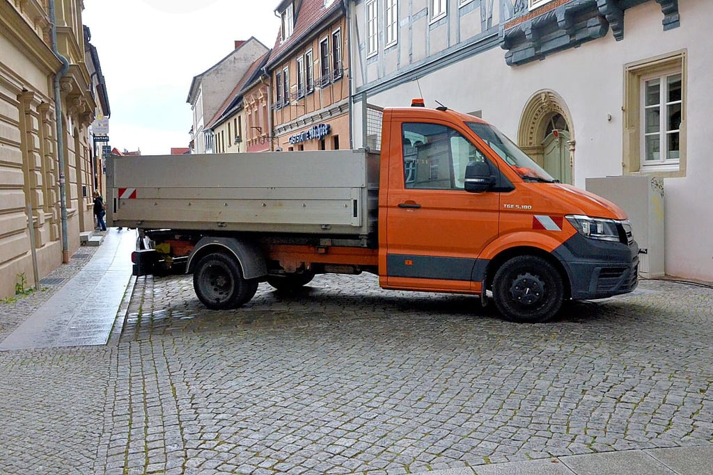 Beim Kinderfest haben Fahrzeuge des Bauhofs die Zufahrtswege zur Hagenstraße versperrt.