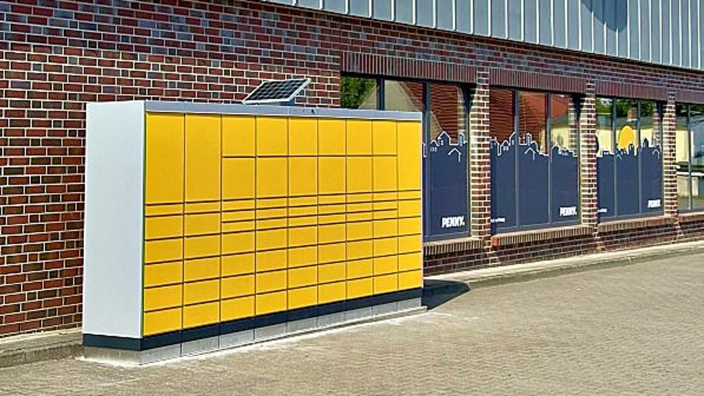 Am Penny-Markt steht seit Montag die DHL-Packstation.