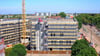 Der Rohbau des Herzzentrums auf dem Campus des Magdeburger Uniklinikums.