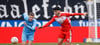 Julien Damelang (l.) und Burim Halili sind in der kommenden Saison Teamkollegen beim Halleschen FC.