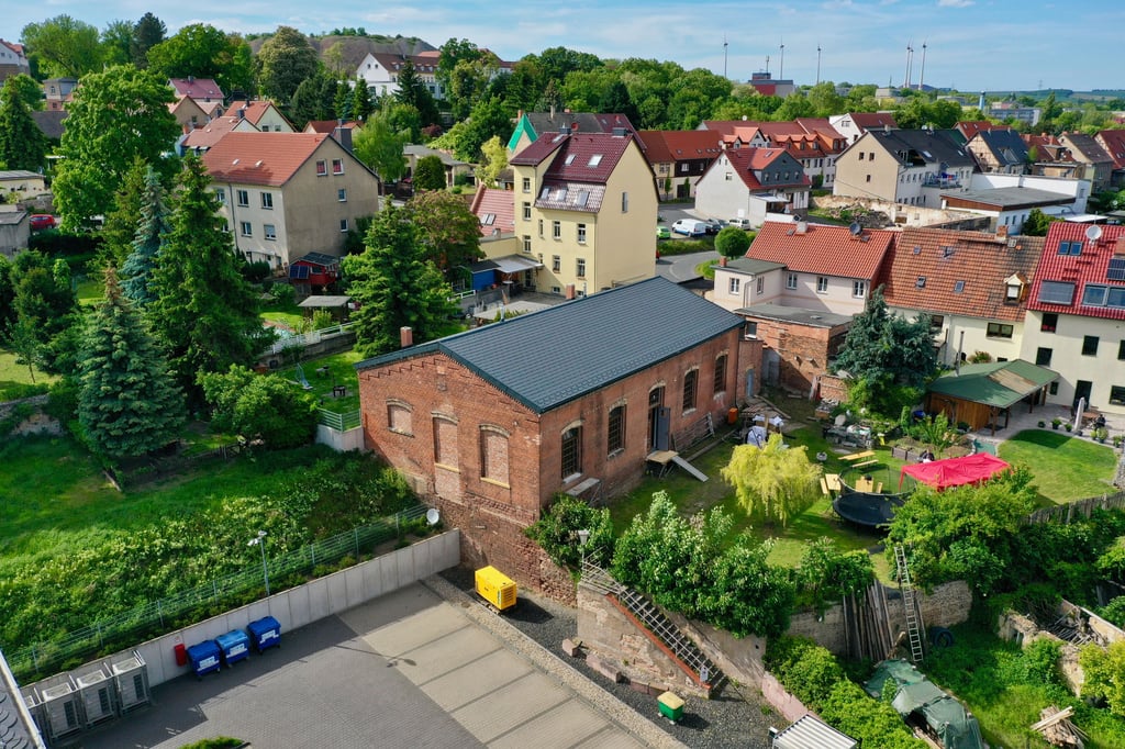 Blick auf das denkmalgeschützte Gebäude in Eisleben