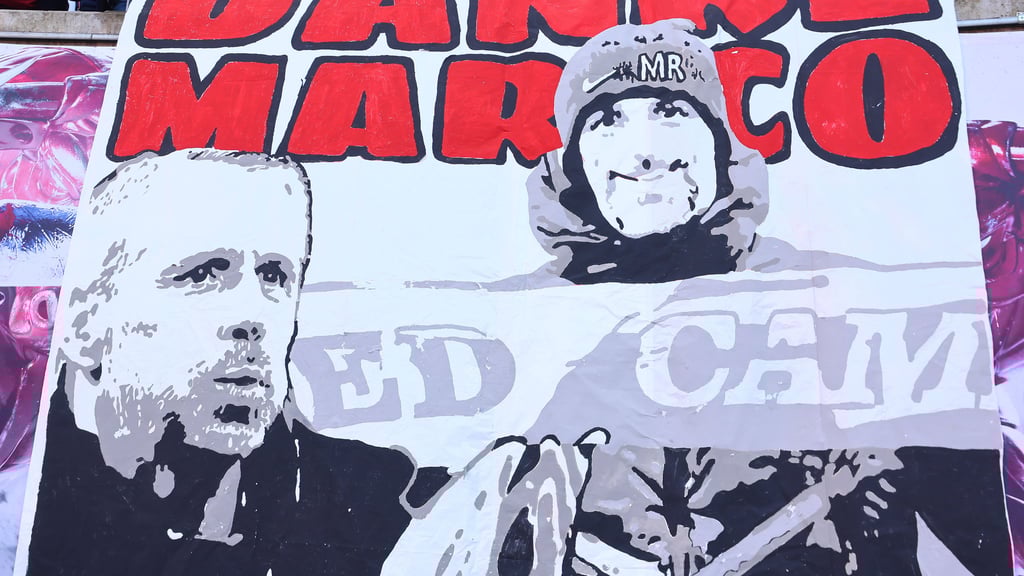 Dem gebürtigen Leipziger Marco Rose ist von den Fans bei RB Leipzig nach seiner Entlassung gehultigt worden.