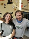 Angela Eckert und Thomas Eckert-Lenz trainieren Kletterer in der Sektion Wernigerode des Deutschen Alpenvereins, hier in der Stadtfeld-Sporthalle.